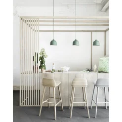 Grain pendant | bamboo fibers dusty green
