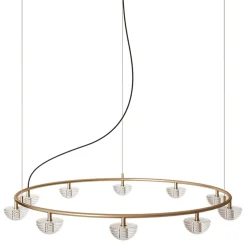 Hado chandelier 8-10-12 | aged gold