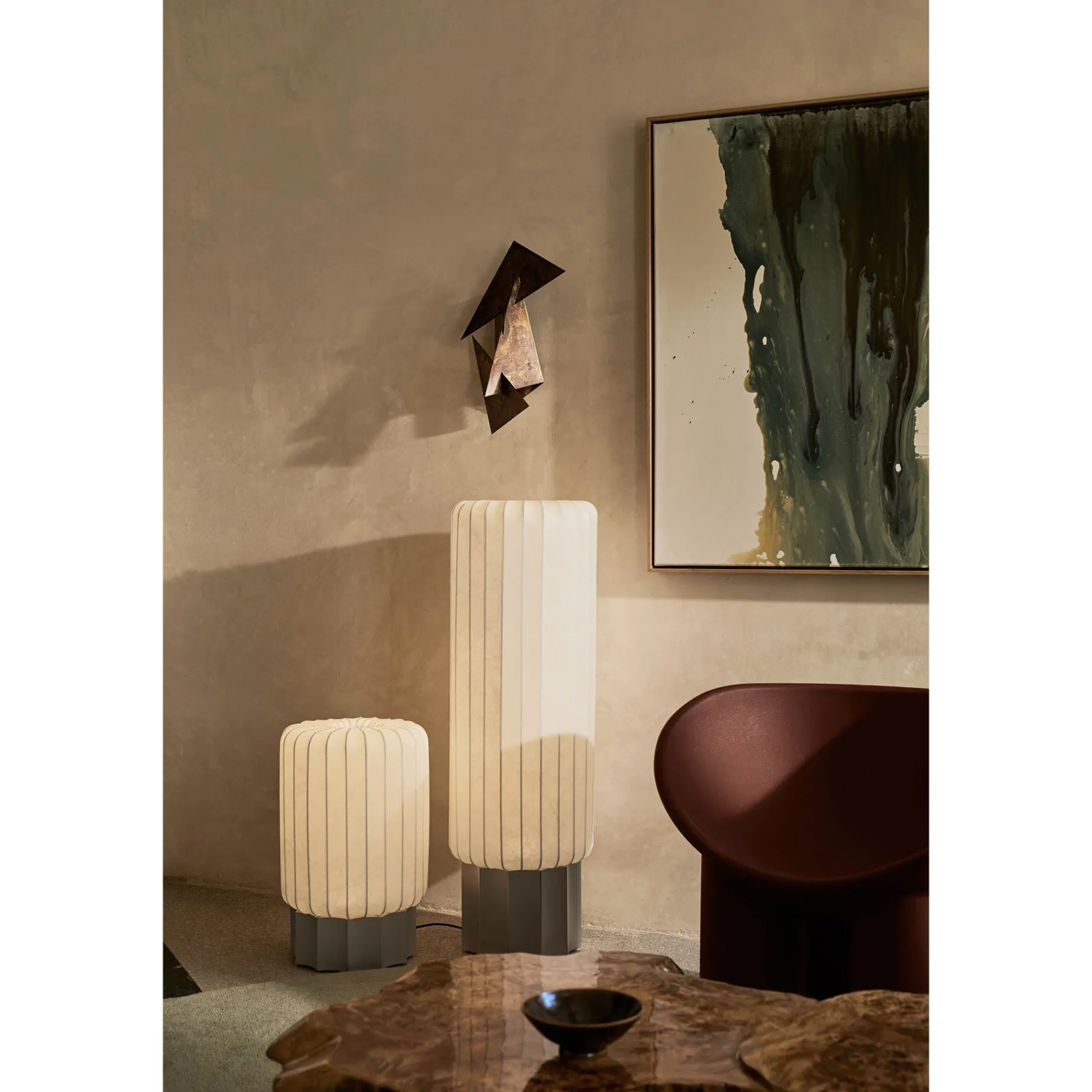 Half meter | cocoon and aluminium