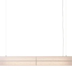 Hashira linear pendant | raw linen