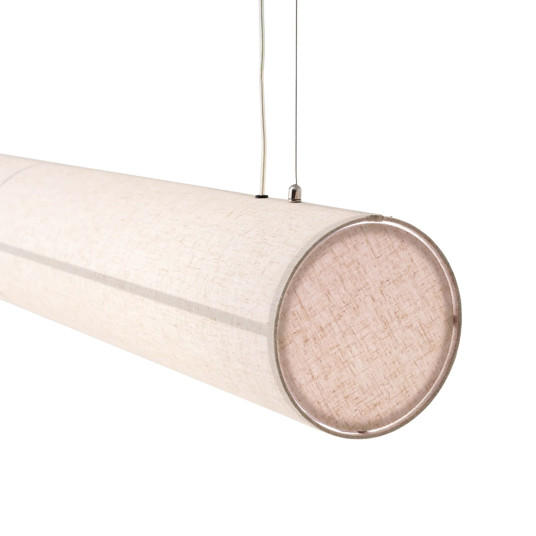 Hashira linear pendant | raw linen