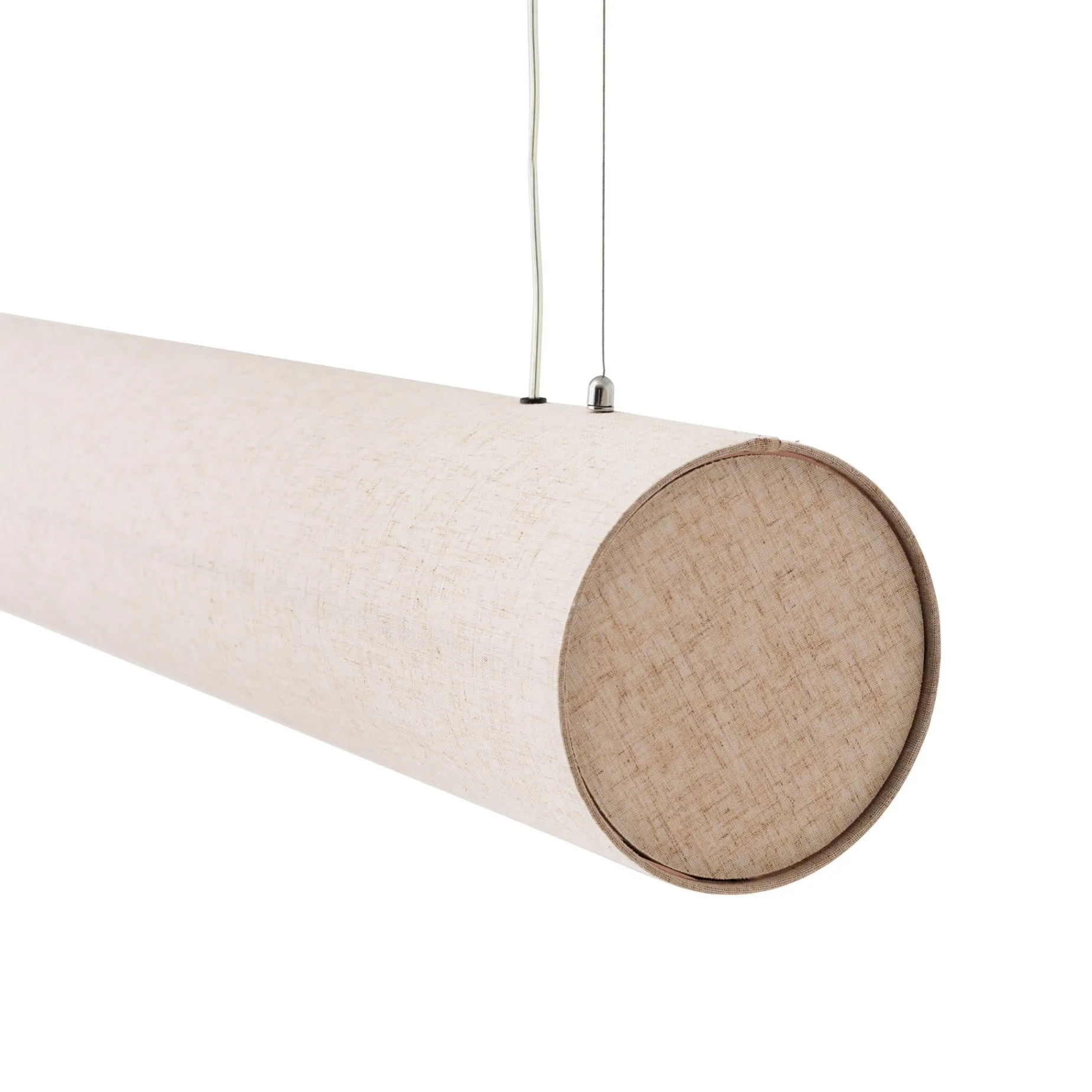 Hashira linear pendant | raw linen