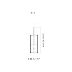 Hashira pendant ⌀18 | raw linen