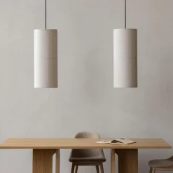 Hashira pendant ⌀30 | white linen