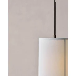 Hashira pendant ⌀30 | white linen