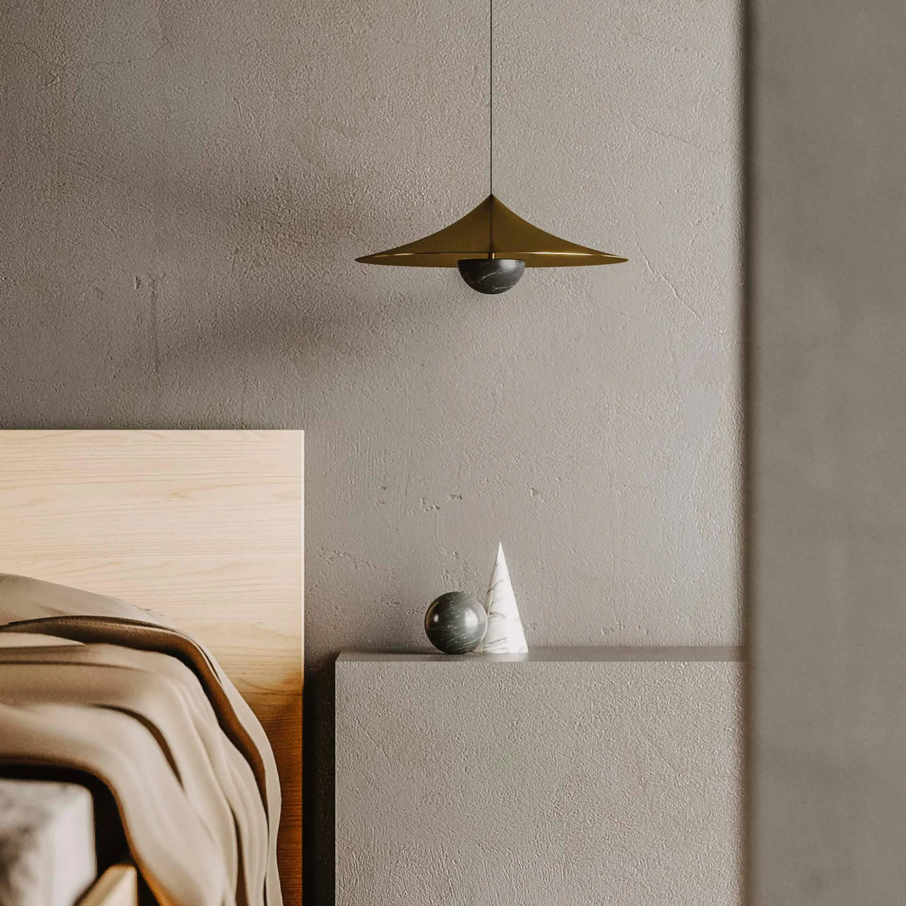 Hat ⌀40 pendant | matt white