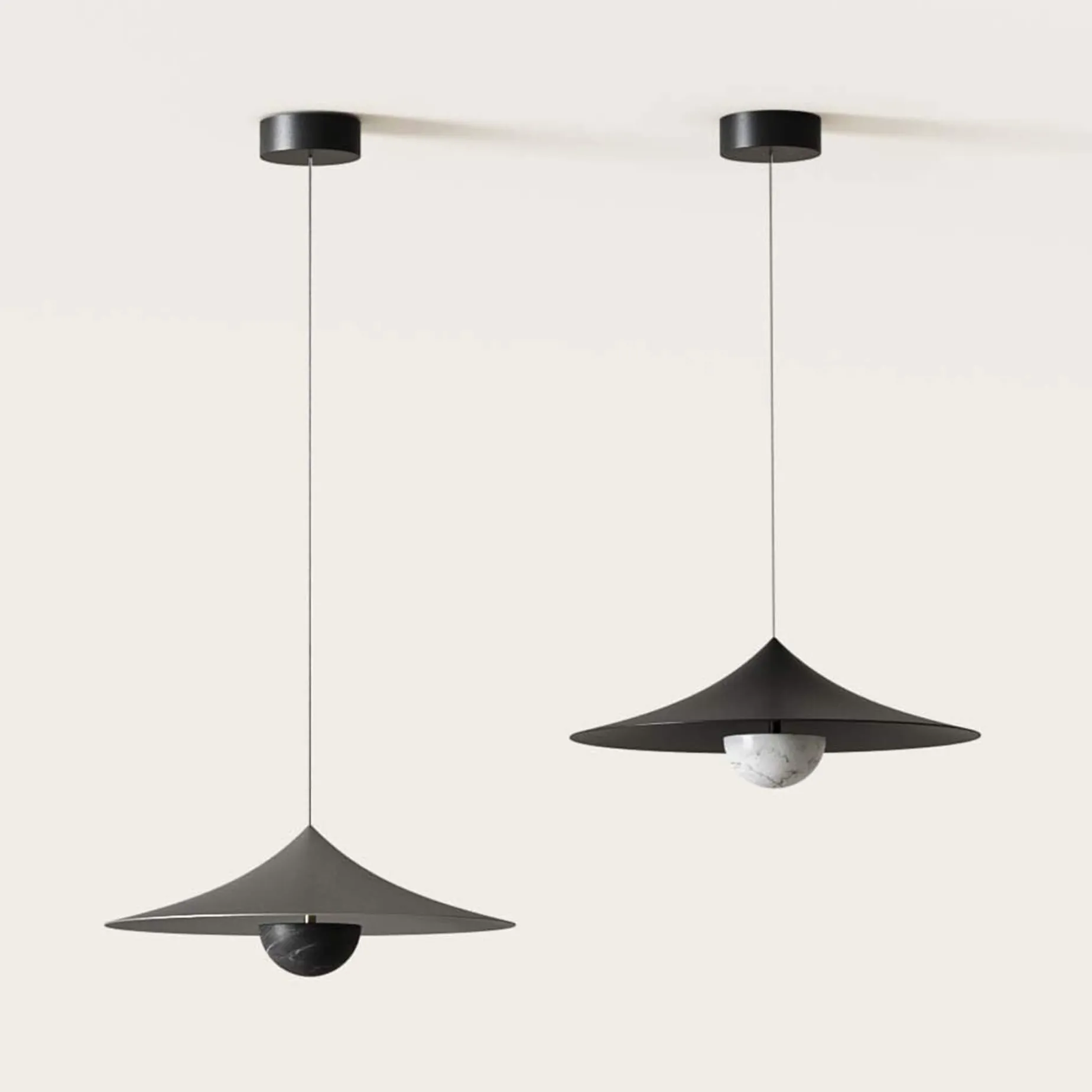 Hat ⌀40 pendant | matt white