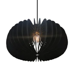 Hazo pendant ⌀43 | black