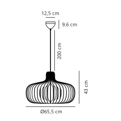 Hazo pendant ⌀43 | nature