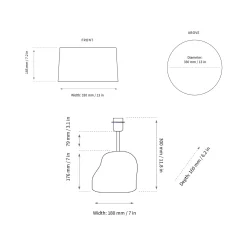Hebe small | dark grey / s natural