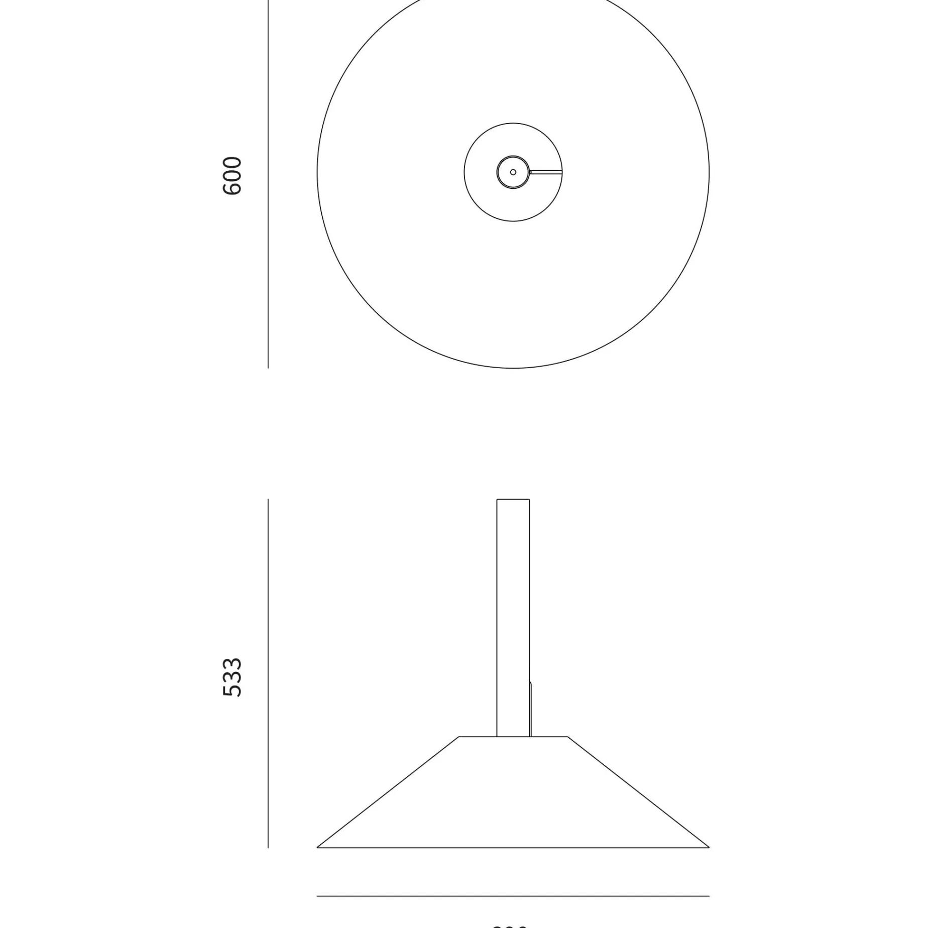 Hook 50-60 pendant | white