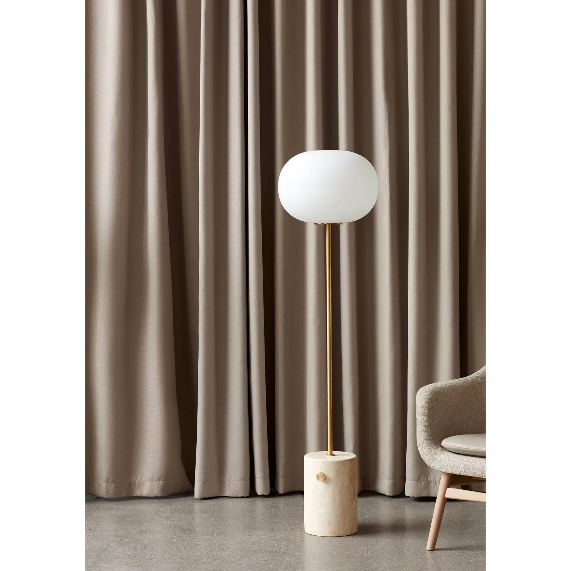 JWDA floor | carrara marble and bronzed brass