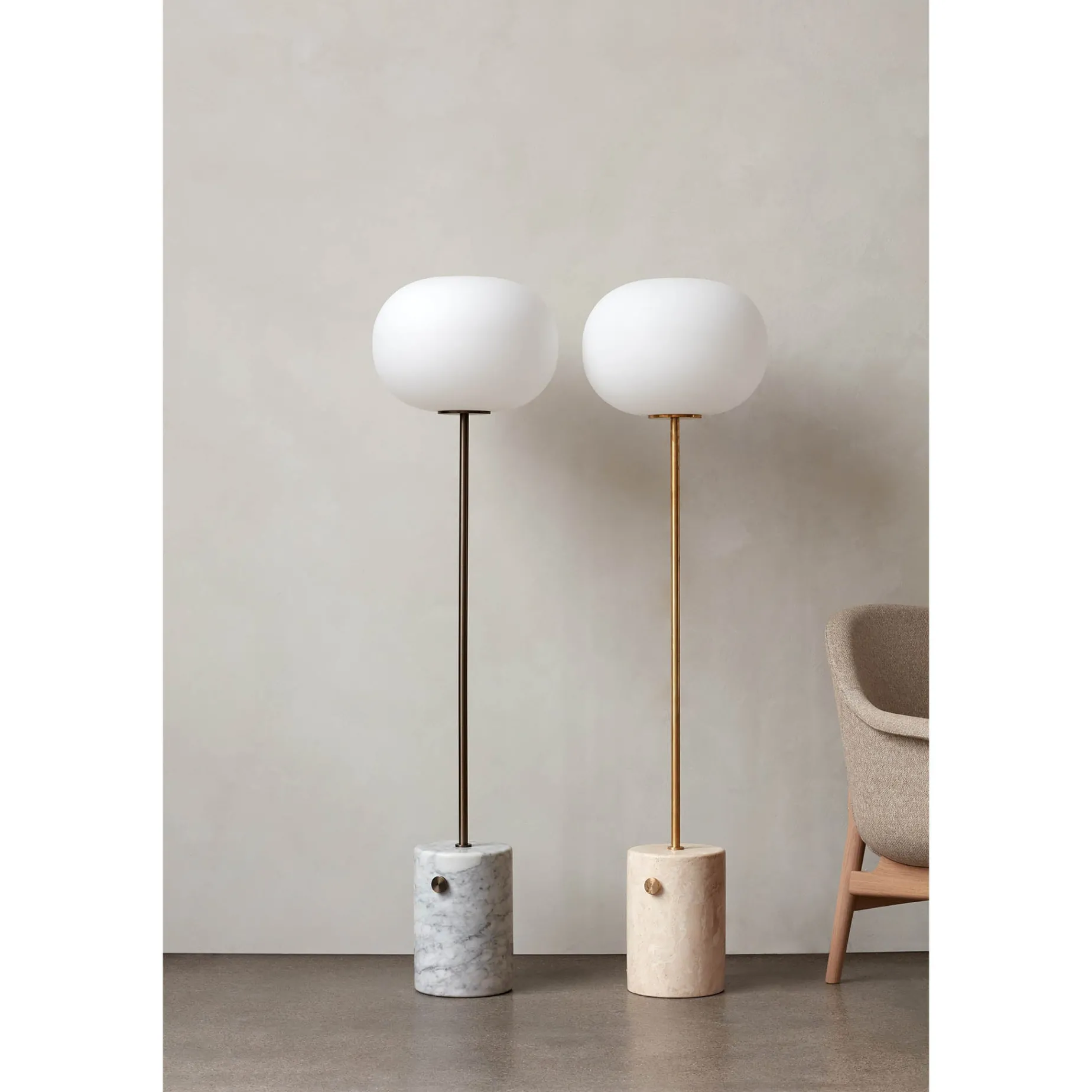 JWDA floor | carrara marble and bronzed brass