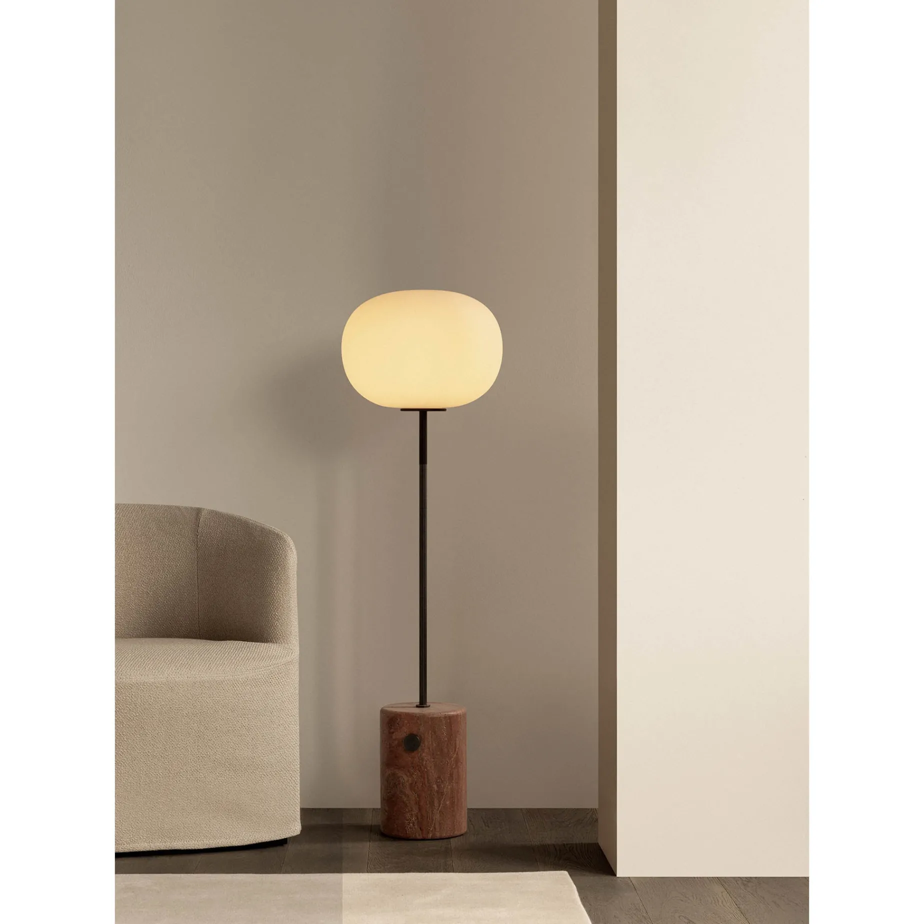 JWDA floor | carrara marble and bronzed brass