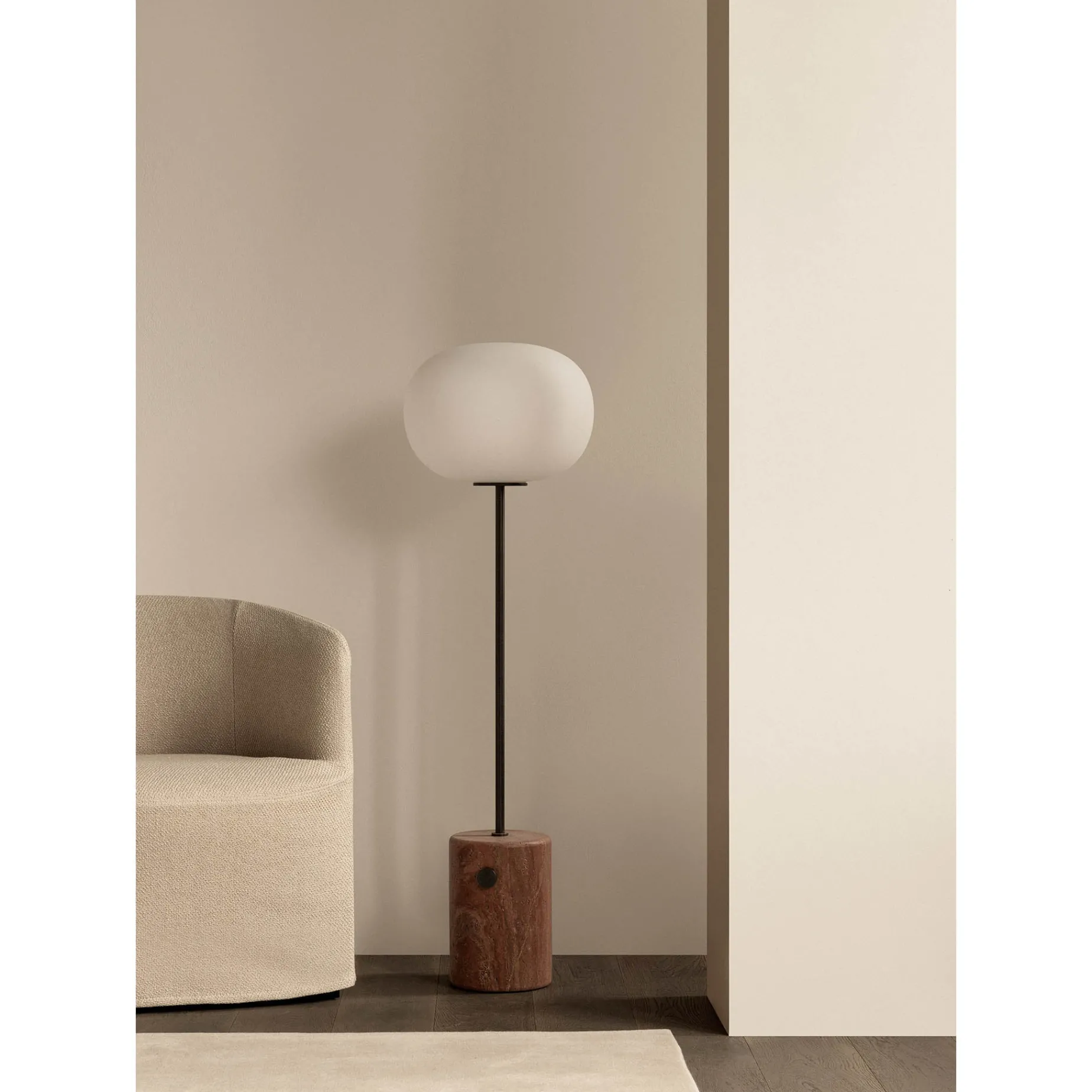 JWDA floor | carrara marble and bronzed brass
