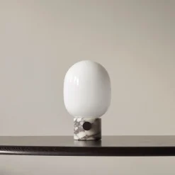 JWDA table lamp | calacatta viola marble
