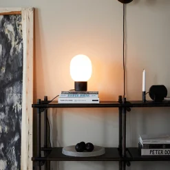 JWDA table lamp steel | alabaster white