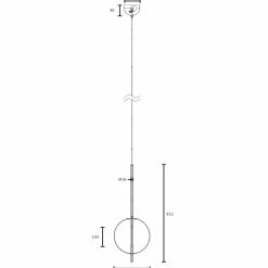 Kandinsky pendant ⌀45 | smoked grey
