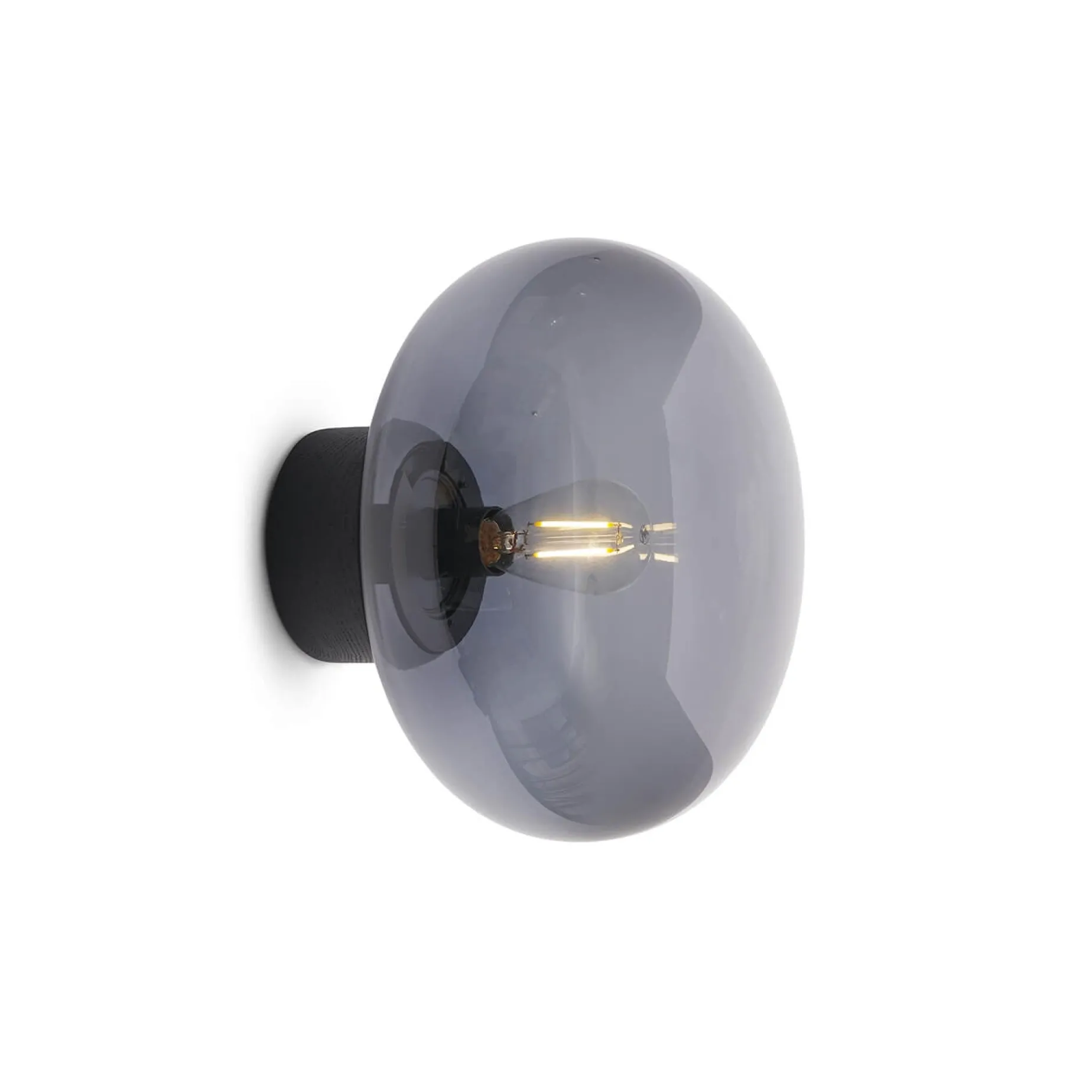 Karl Johan w | black stained oak and smoked glass