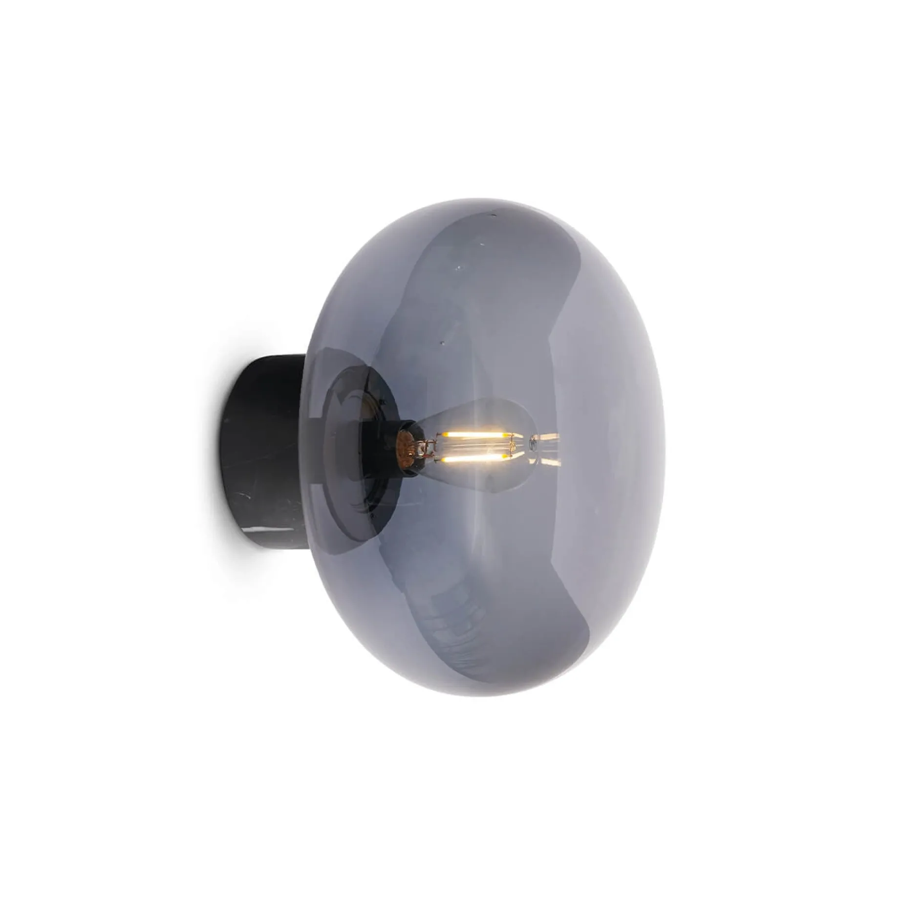 Karl Johan w | smoked oak and white opal glass