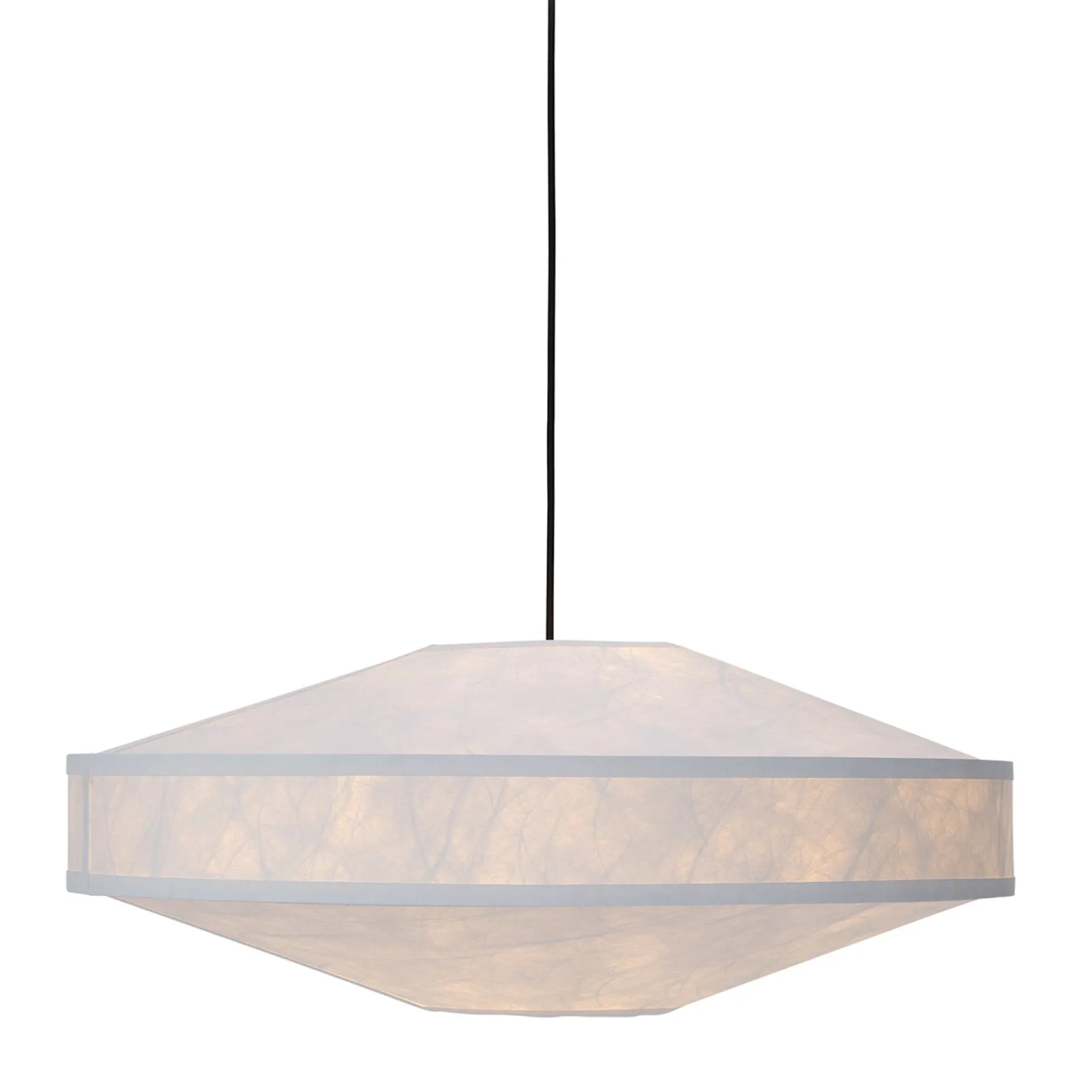 Kite pendant ⌀75 | white and black tyvek