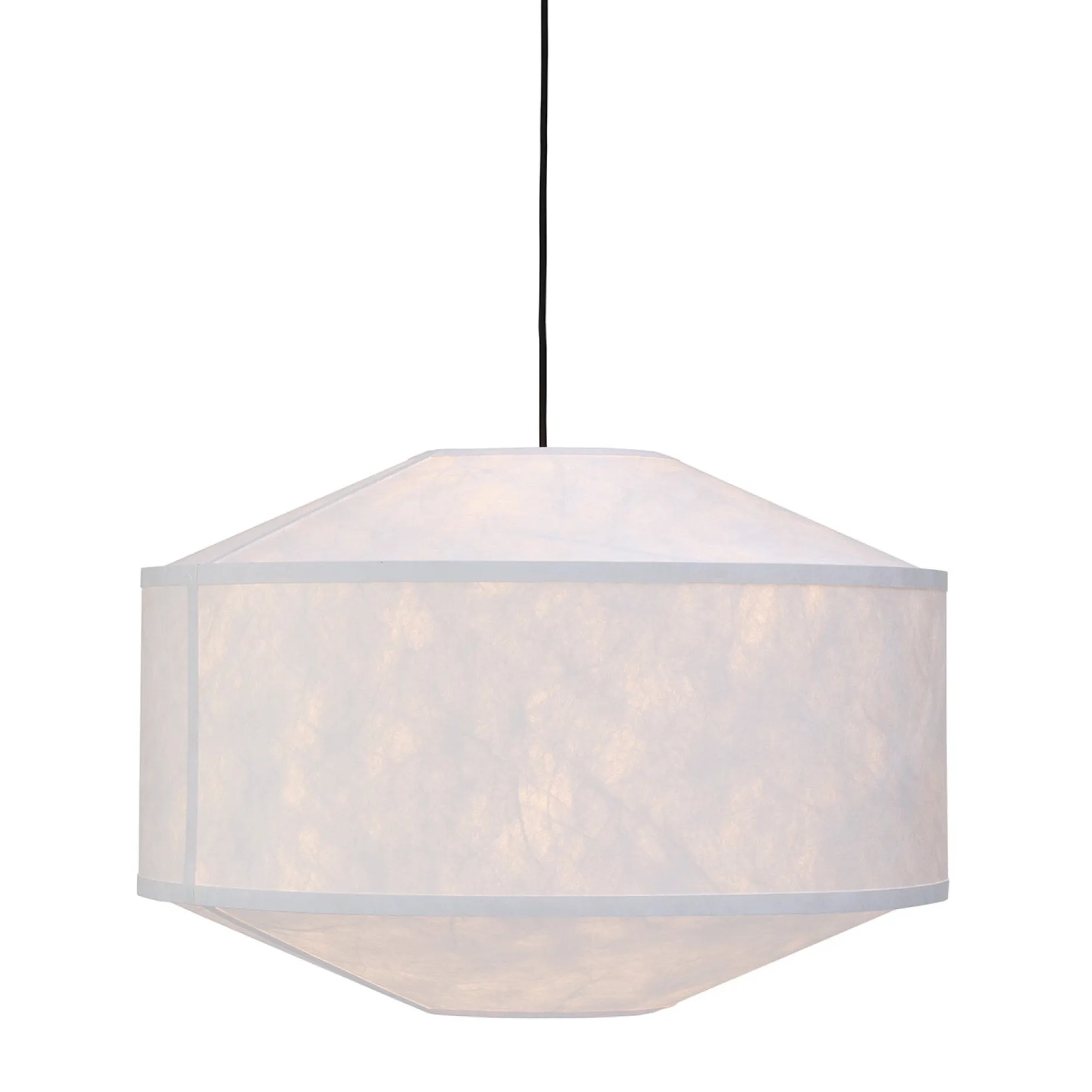 Kite pendant ⌀75 | white and black tyvek
