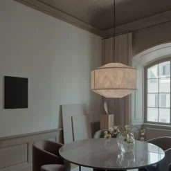 Kite pendant ⌀75 | white and black tyvek