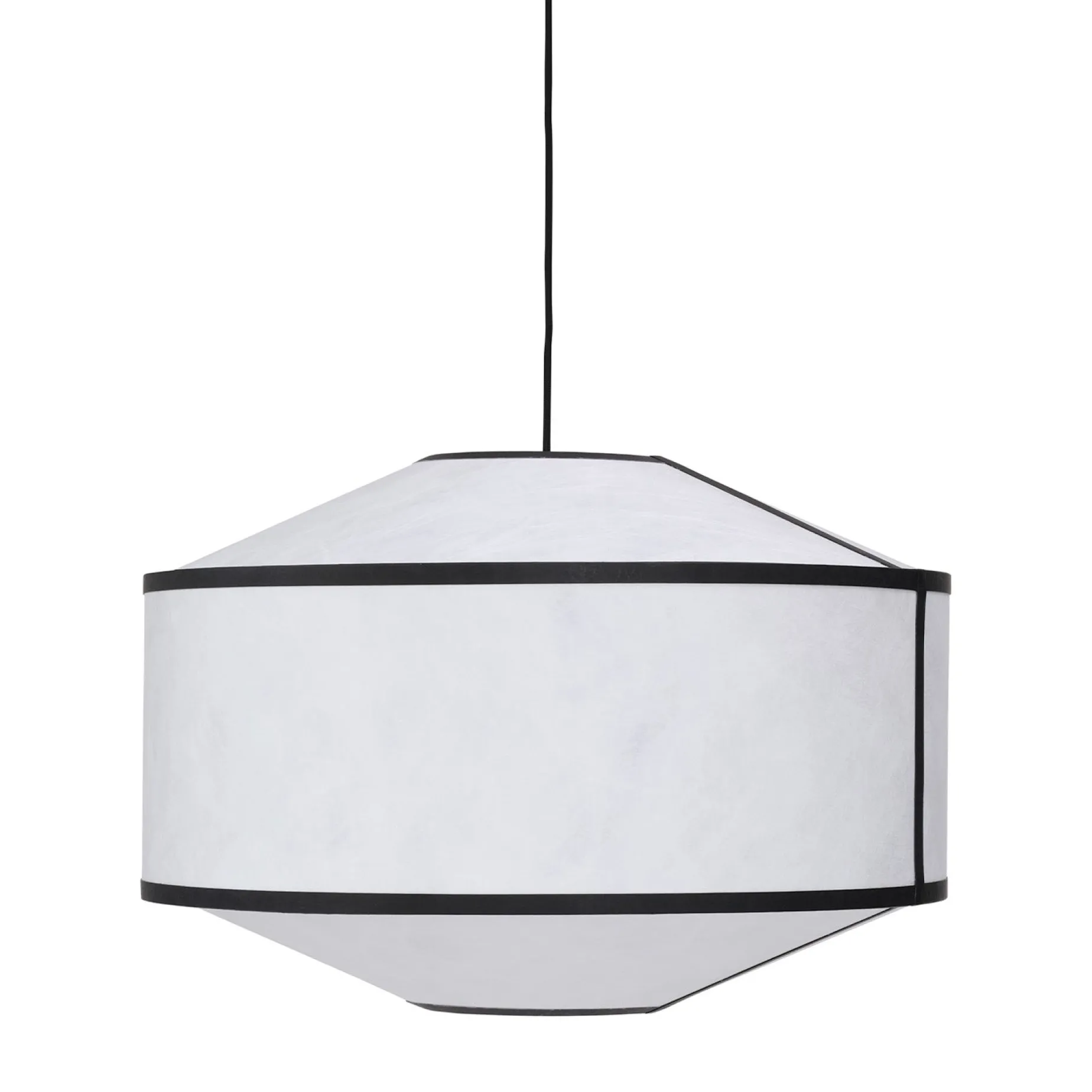 Kite pendant ⌀75 | white and black tyvek