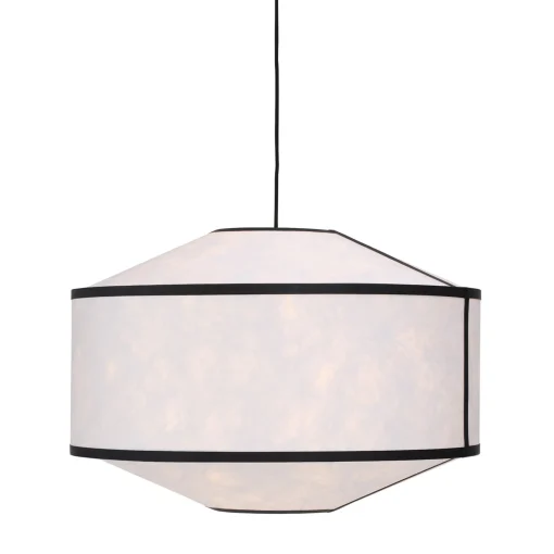 Kite pendant ⌀65 | white and black tyvek