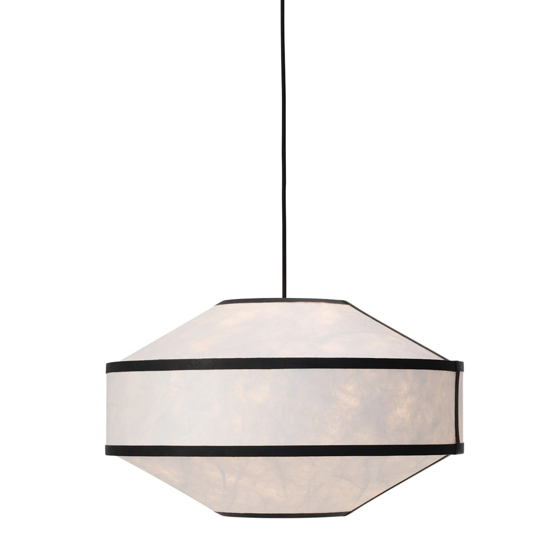 Kite pendant ⌀65 | white and black tyvek