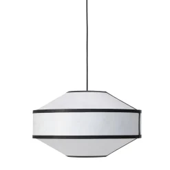 Kite pendant ⌀65 | white and black tyvek