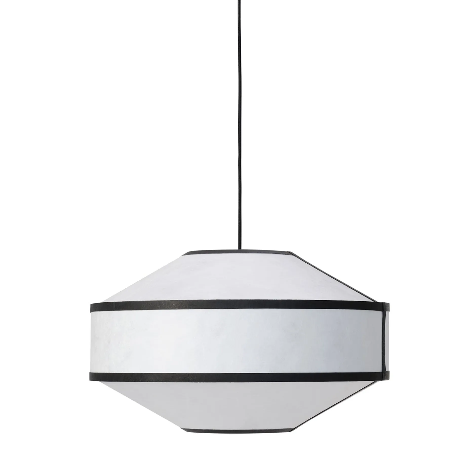 Kite pendant ⌀65 | white and black tyvek