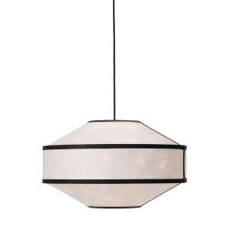 Kite pendant ⌀55 | white and black tyvek