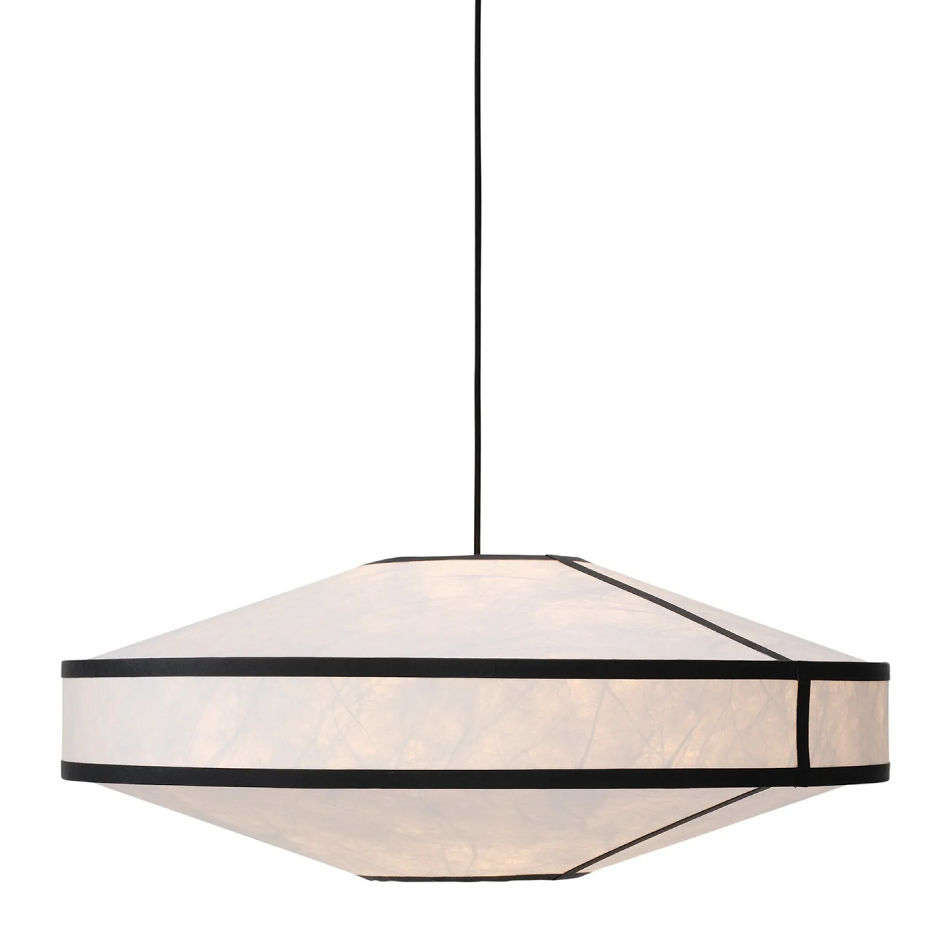 Kite pendant ⌀55 | white and black tyvek