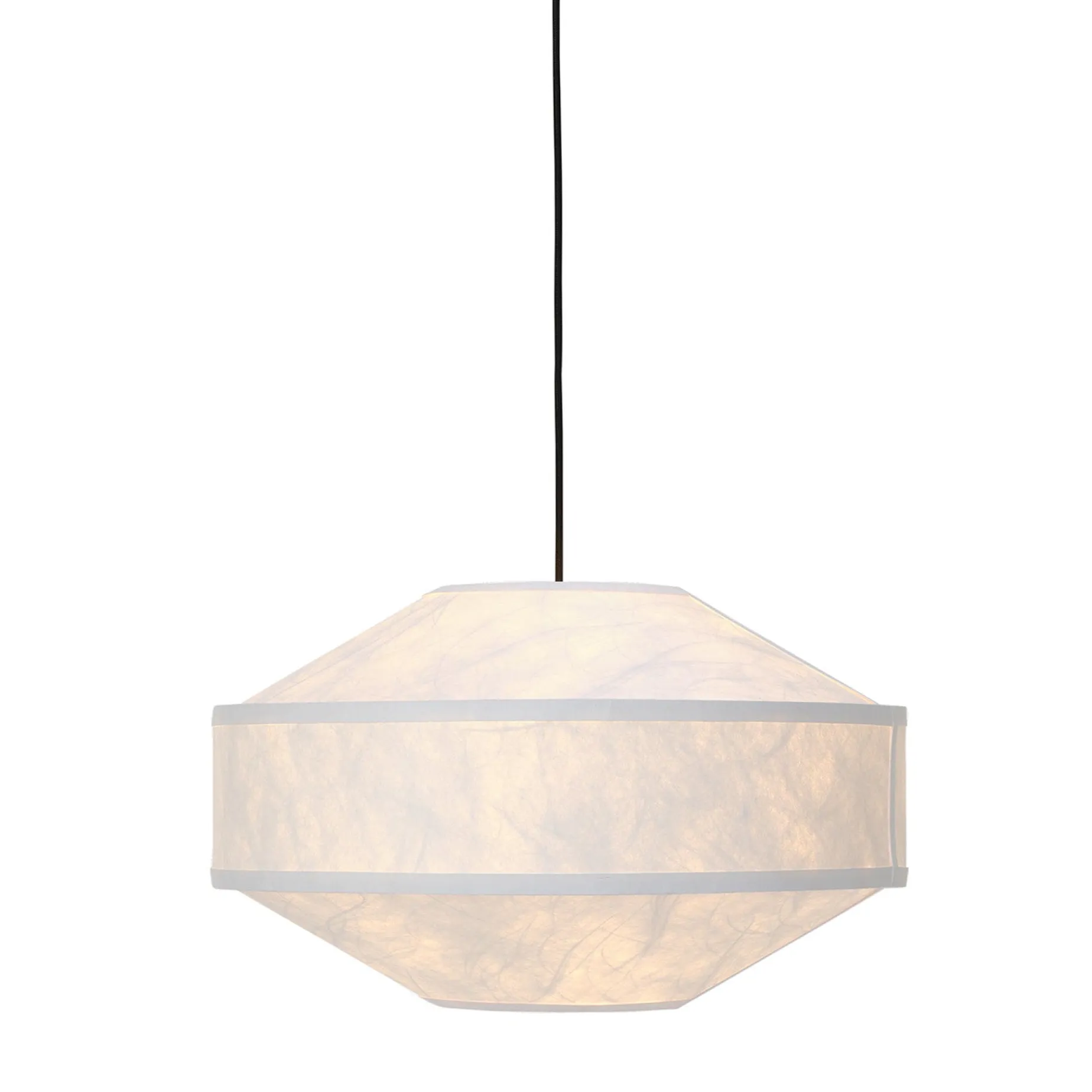 Kite pendant ⌀55 | white and black tyvek