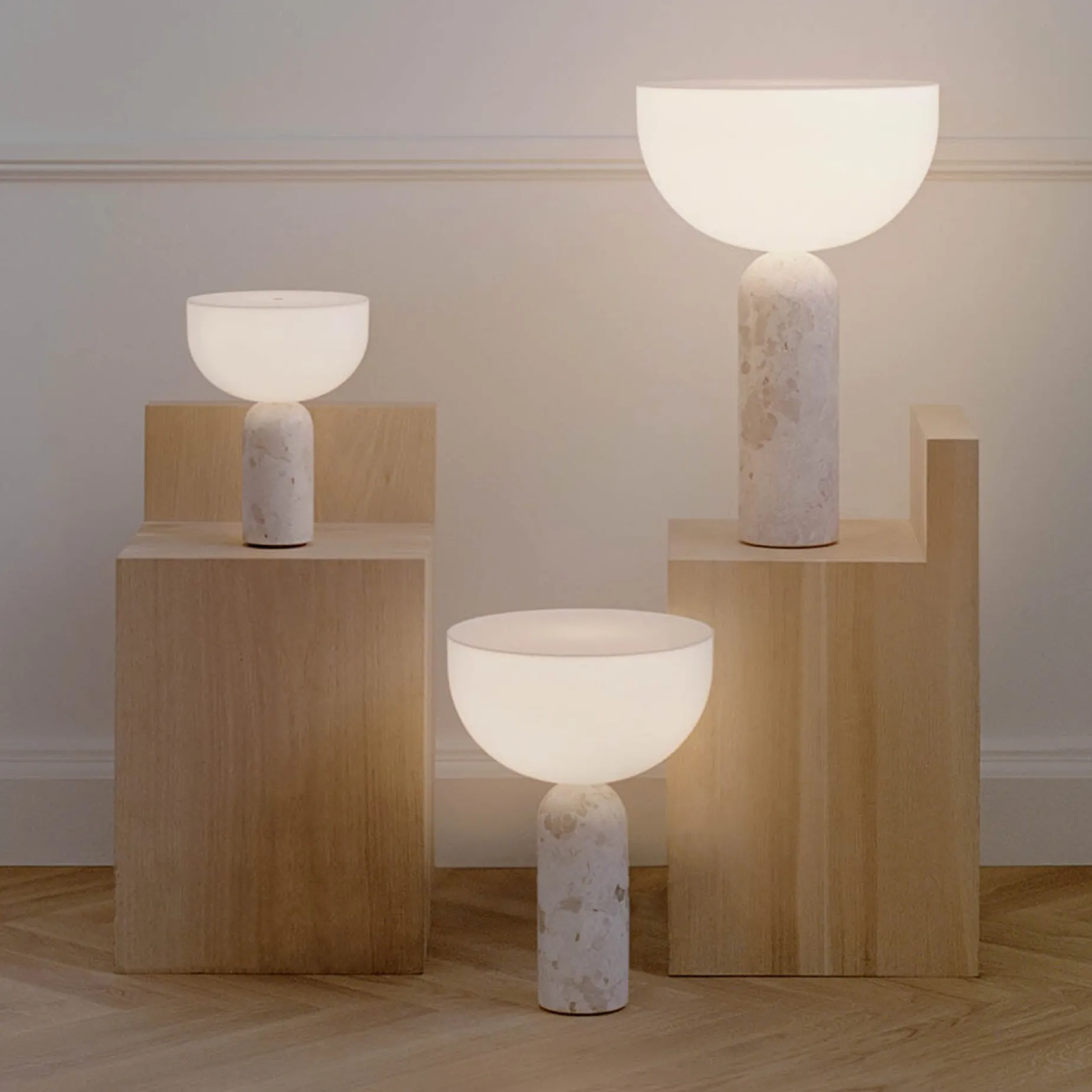 Kizu portable | gris du marais marble