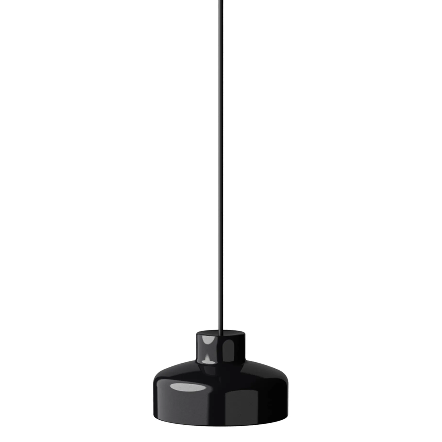 Lacquer pendant medium | black