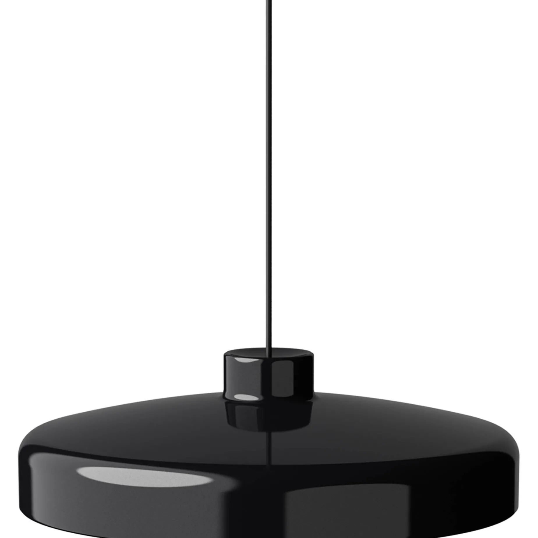 Lacquer pendant medium | black