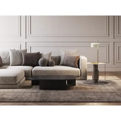 Lalu table white | gold