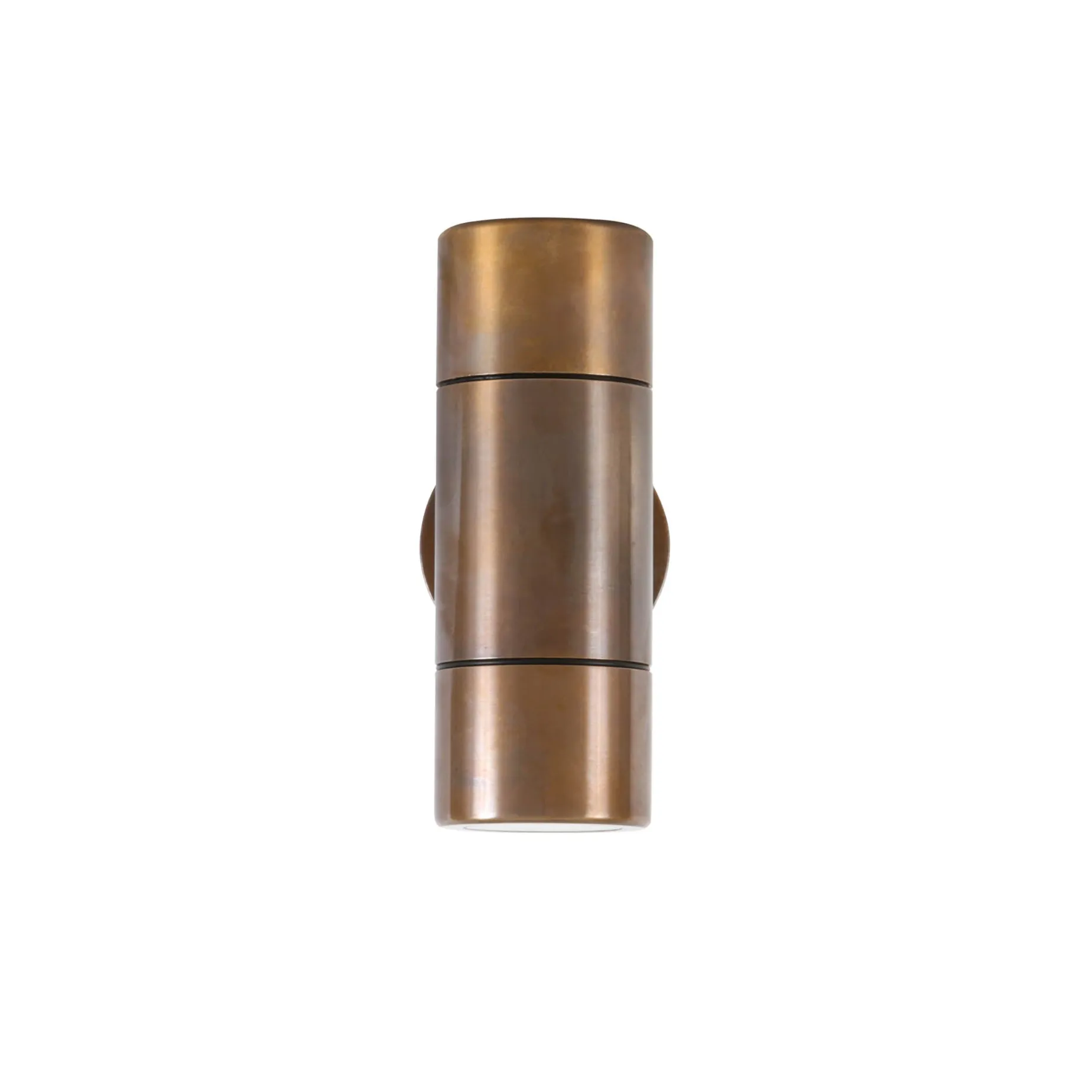Lana brass wall light IP65 | natural brass