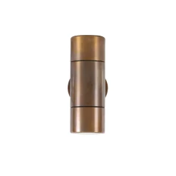 Lana brass wall light IP65 | antique brass