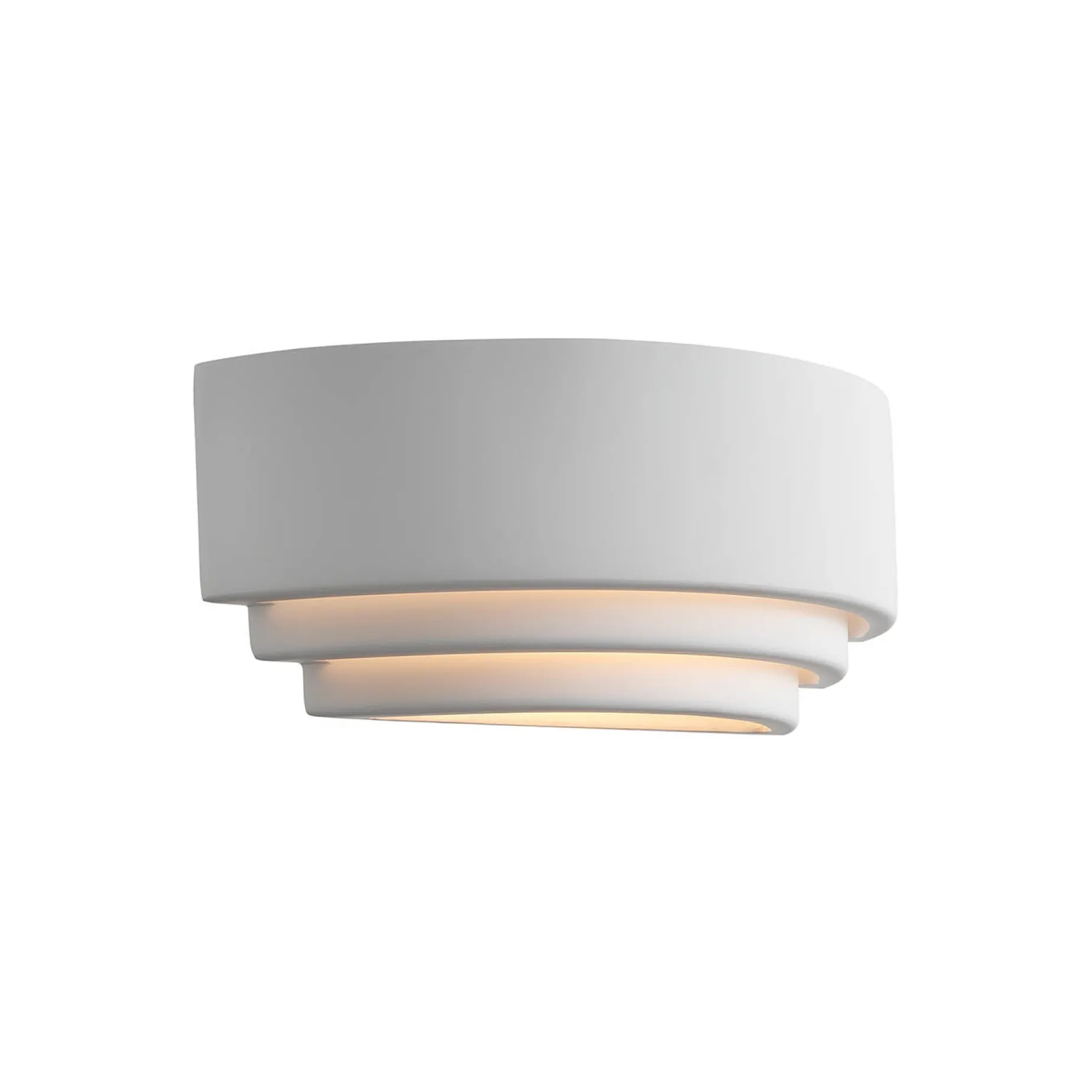Lancio oblong wall | plaster white