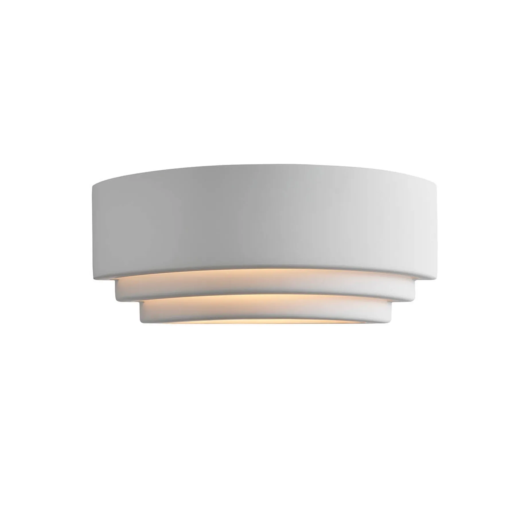 Lancio oblong wall | plaster white