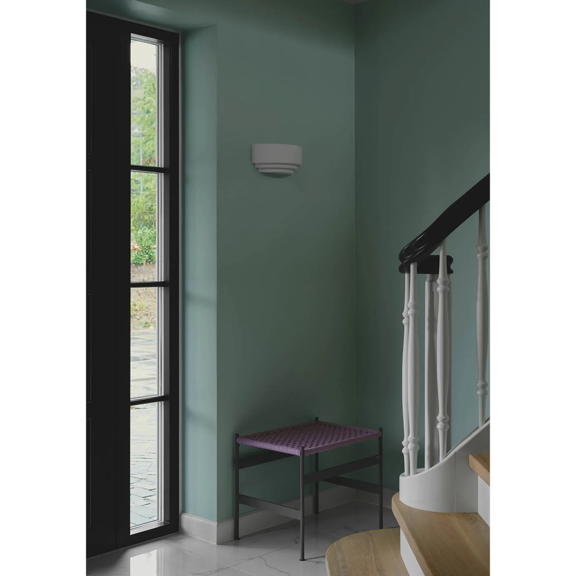 Lancio oblong wall | plaster white