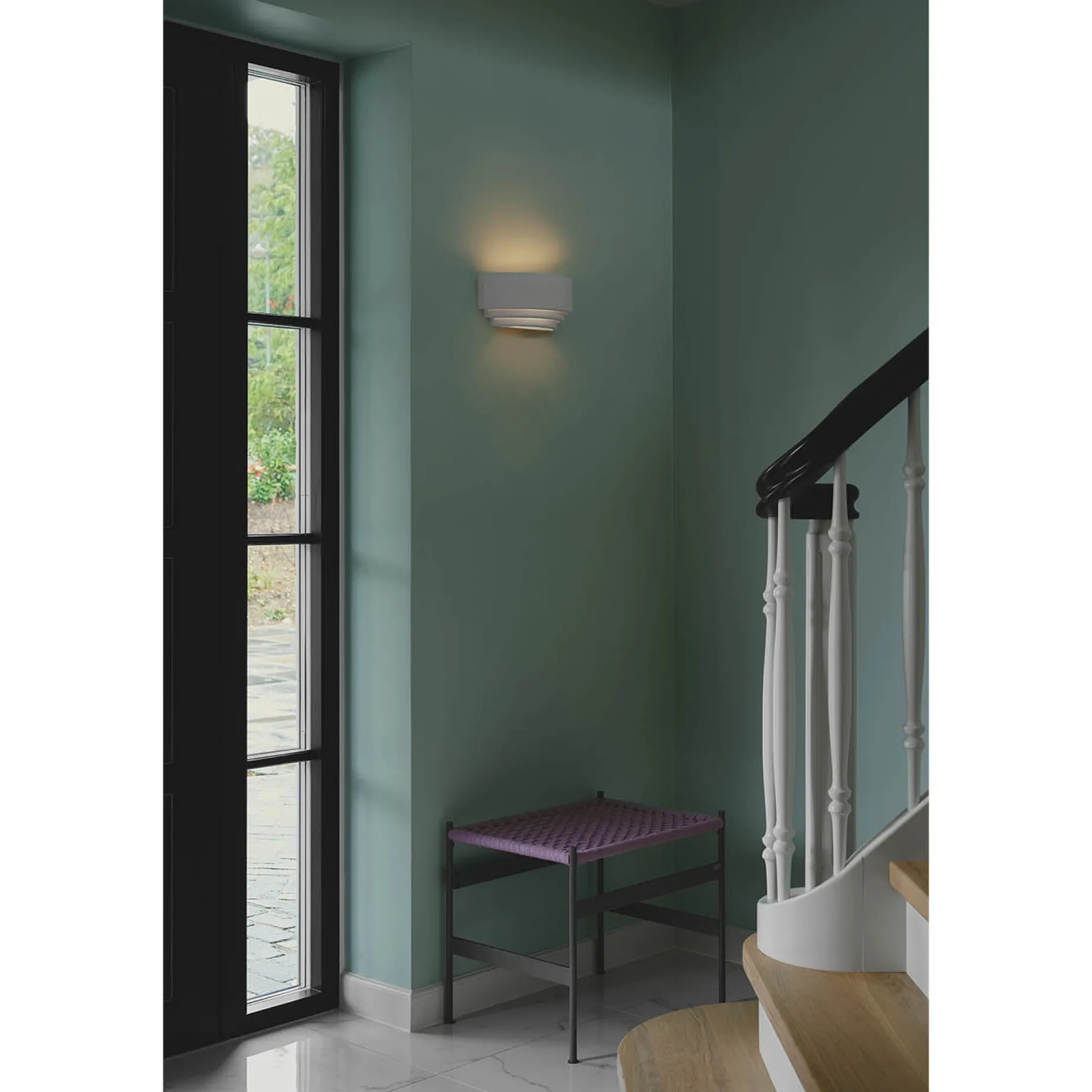 Lancio oblong wall | plaster white