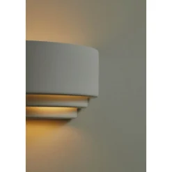 Lancio oblong wall | plaster white