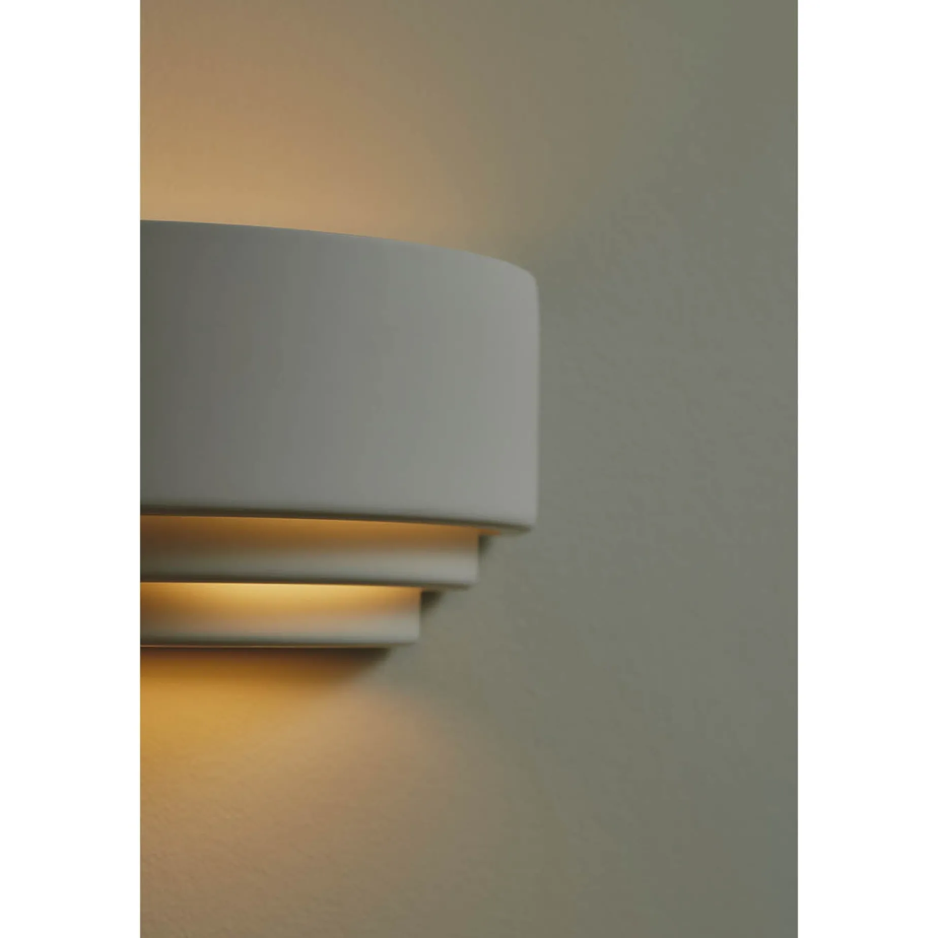 Lancio oblong wall | plaster white