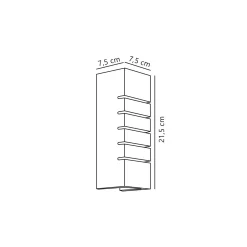 Lancio square wall | white plaster