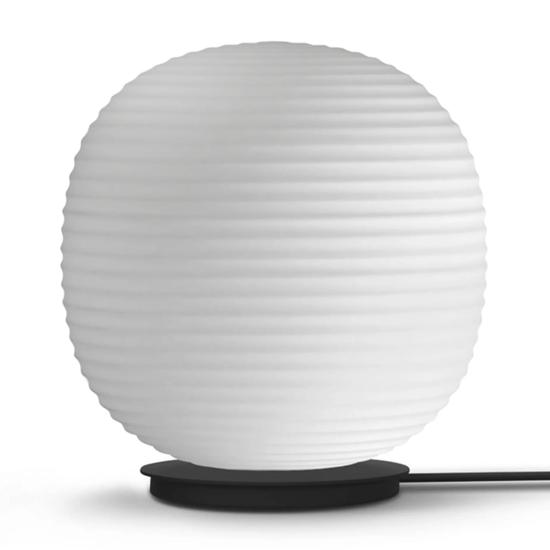Lantern globe table/floor | white