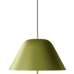 Levitate pendant ⌀28-40 | sage green and brass